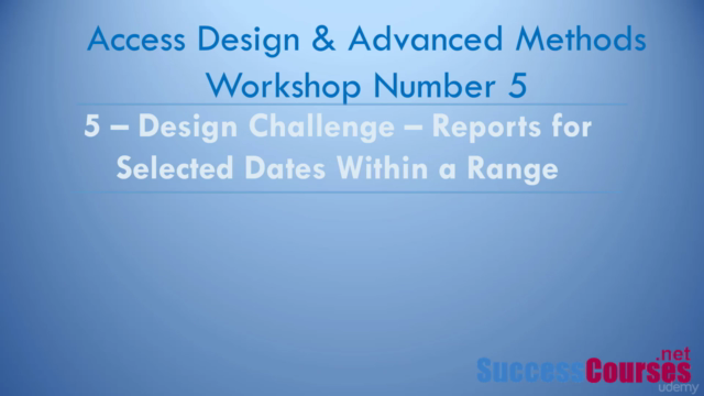 Workshop 5: Access VBA, Design and Advanced Methods – Screenshot 4