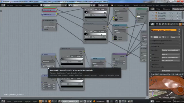 Diseño de una motocicleta de ciencia ficción con blender (2) – Screenshot 2