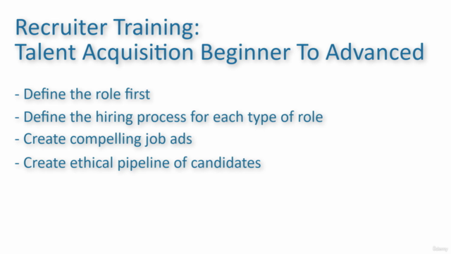 Recruiter Training - Talent Acquisition Beginner To Advanced – Screenshot 4