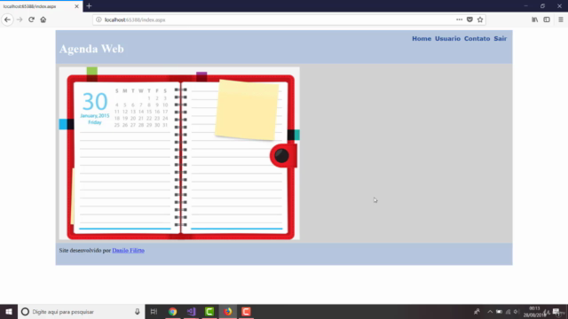 Crie sites ASP.NET (webforms) utilizando C# e JavaScript – Screenshot 2