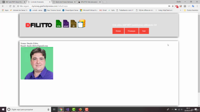 Crie sites ASP.NET (webforms) utilizando C# e JavaScript – Screenshot 4