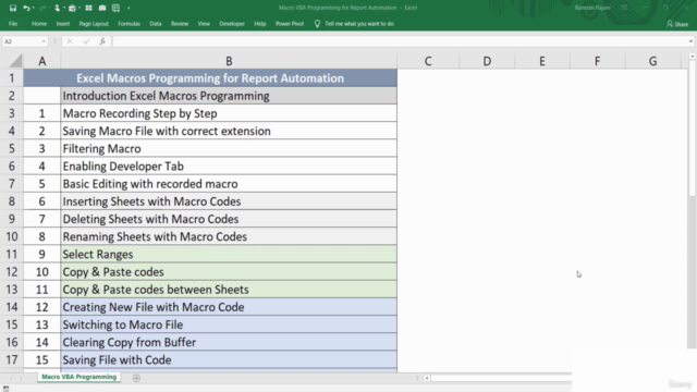 Excel Macros & VBA for Excel Report Automation – Screenshot 1