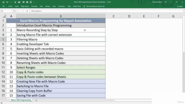 Excel Macros & VBA for Excel Report Automation – Screenshot 2