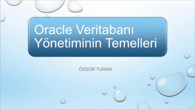 Oracle Veritabanı Yönetiminin Temelleri – Screenshot 1