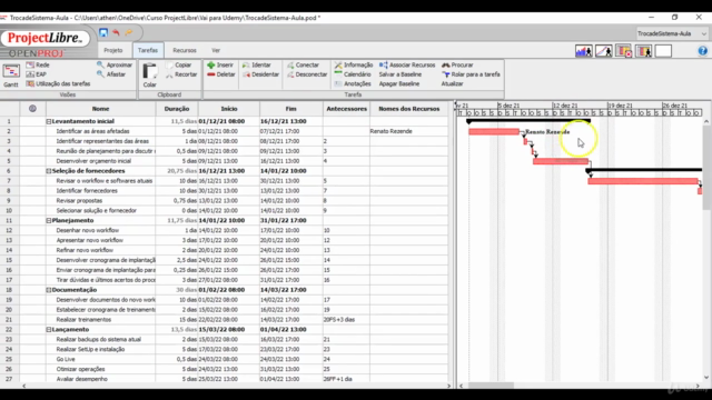Gerenciamento de Projetos com Project Libre – Screenshot 2