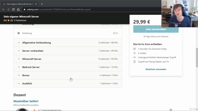 Dein eigener Minecraft Server mit Docker – Screenshot 2