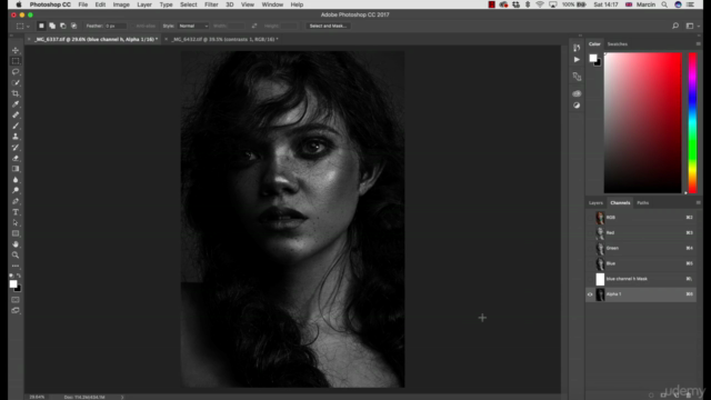 Learn Black and White Photography Retouching in Photoshop - Screenshot_04