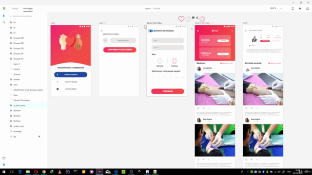 Adobe XD:UI/UX Design & Prototypage d'App Mobile et Site Web – Screenshot 1