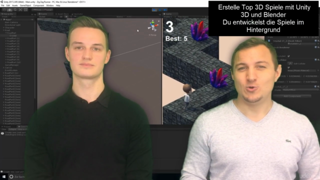 Der Unity 2017 & Blender Komplettkurs: Erstelle Top 3D Games – Screenshot 2