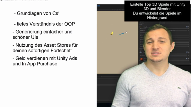 Der Unity 2017 & Blender Komplettkurs: Erstelle Top 3D Games – Screenshot 4