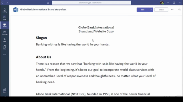 Up and Running with Microsoft Teams – Screenshot 3