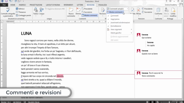 Corso fondamentale di Word 2013 – Screenshot 1
