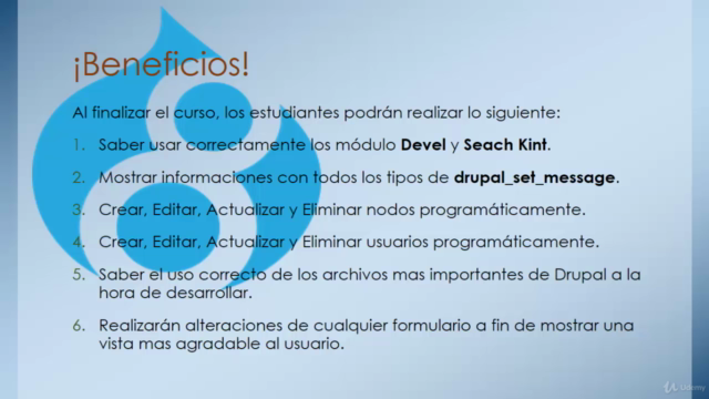 Desarrollo de módulos Drupal 8 y actualizado a Drupal 9 – Screenshot 2