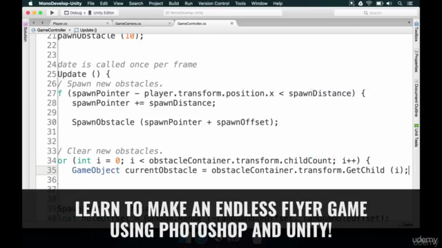Make a 2D Flappy Bird Game in Unity®: Code in C# & Make Art! - Screenshot_02