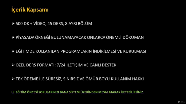Tüm Aşamalarıyla İnşaat Eğitimi - AUTOCAD/STA4/EXCEL/PROJECT – Screenshot 4