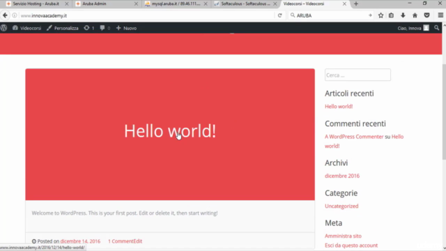 Corso pratico di Wordpress: fondamentale per realizzare siti – Screenshot 2