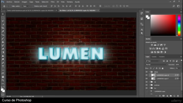 Curso de efectos de texto asombrosos con Adobe Photoshop – Screenshot 3