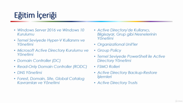 Adım Adım Uygulamalı Microsoft Active Directory Eğitimi – Screenshot 1