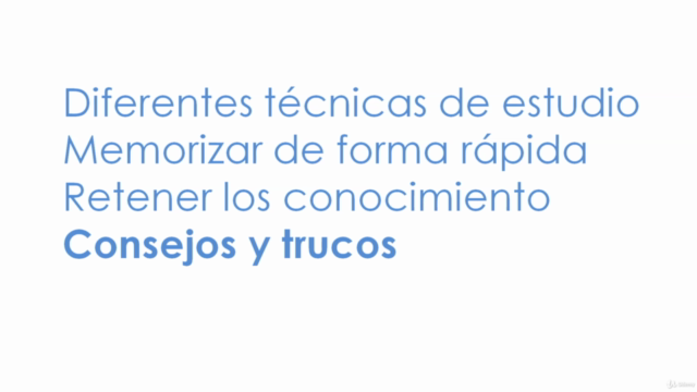 Técnicas de Estudio y Memorización para los Exámenes. – Screenshot 2