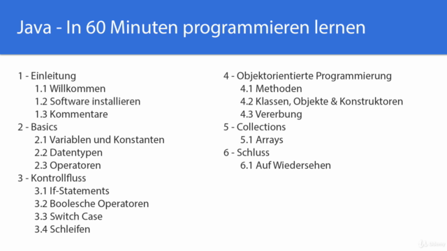 Java - In 60 Minuten programmieren lernen – Screenshot 2
