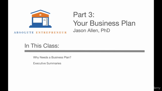 Absolute Entrepreneurship Part 3: Your Best Business Plan – Screenshot 1