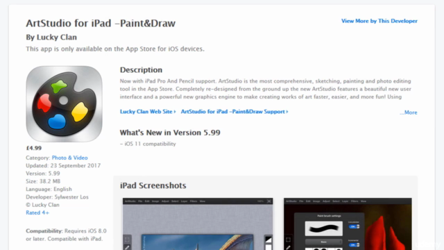 Complete Drawing On The iPad Using ArtStudio – Screenshot 1