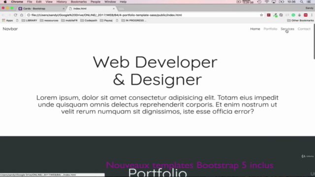 Développer avec Bootstrap 4 - Le Cours Complet – Screenshot 2