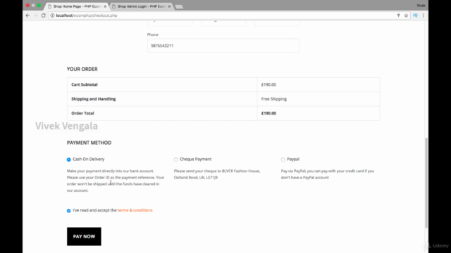 Building E-Commerce Shopping Cart Website in PHP & MySQL – Screenshot 2