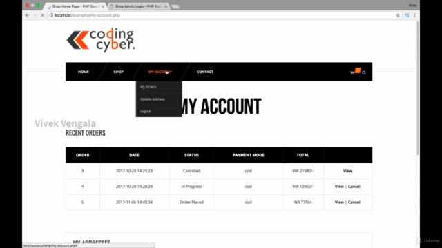 Building E-Commerce Shopping Cart Website in PHP & MySQL – Screenshot 3