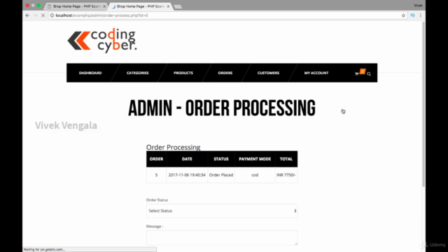 Building E-Commerce Shopping Cart Website in PHP & MySQL – Screenshot 4