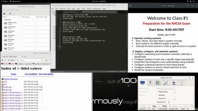 RHCSA Training Class RHEL7 – Screenshot 1