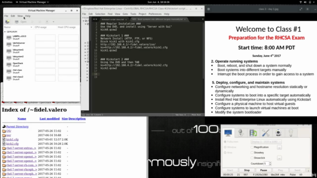 RHCSA Training Class RHEL7 – Screenshot 2