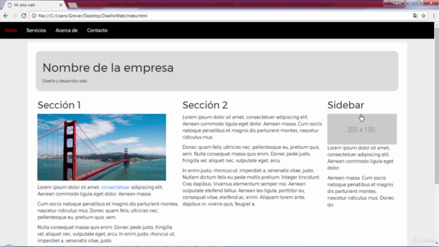 Diseño Web - Aprende creando un sitio web paso a paso – Screenshot 4