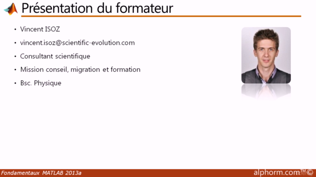 Matlab 2013A : Acquérir les fondamentaux – Screenshot 1