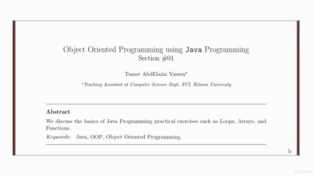 Object Oriented Programming using Java in Arabic (Free) – Screenshot 1
