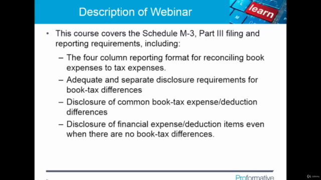 Corporate Tax Filing: Schedule M-3: Part III - Screenshot_02