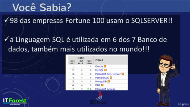 Banco de dados Expert:  Linguagem SQL  e Administração. – Screenshot 1