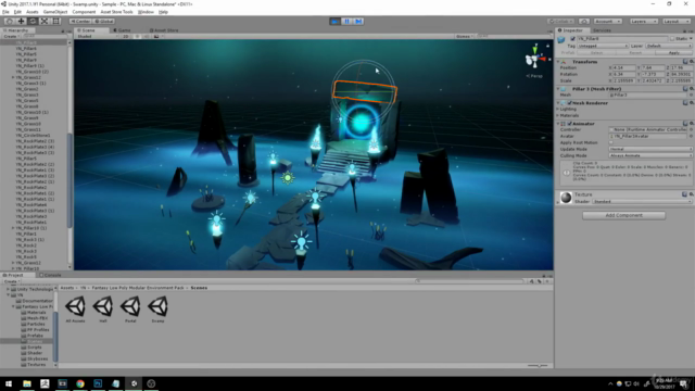 Learn To Make Epic Low Poly Scenes In Unity [Beginner] – Screenshot 3