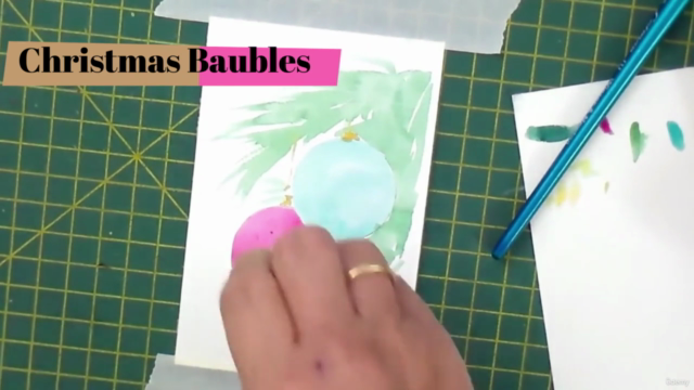 Watercolor paint fun & easy HOLIDAY CARDS for all occasions – Screenshot 4