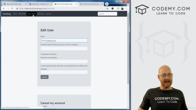 Ruby On Rails: Stock Market App – Screenshot 3