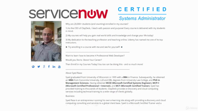 ServiceNow Certified Administration For Beginners – Screenshot 1