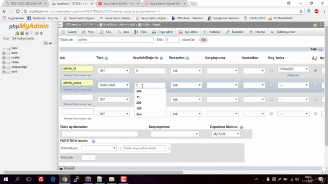 PDO ile Youtube Data API Kullanarak Video Scripti Yapmak – Screenshot 1