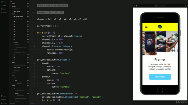 Interactive Prototypes with Framer – Screenshot 2