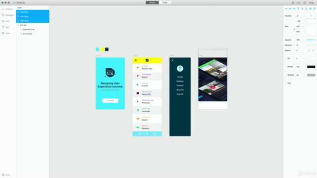 Interactive Prototypes with Framer – Screenshot 3