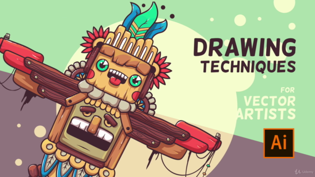 Useful Techniques for Vector Artists: Drawing a Totem (ENG) – Screenshot 3