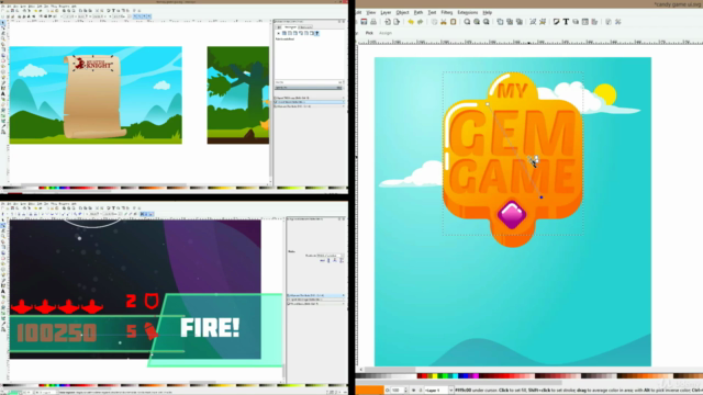 Create engaging 2D Game UI with Inkscape! – Screenshot 2
