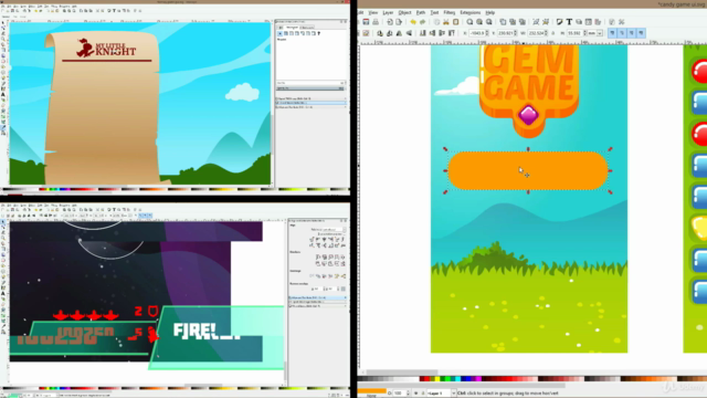 Create engaging 2D Game UI with Inkscape! – Screenshot 3