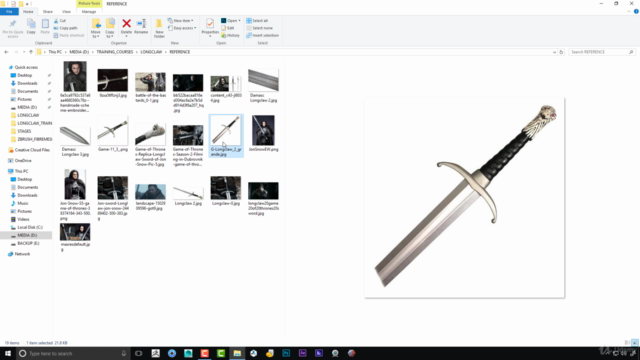 ZBrush 4 R8 - Creating a Sword Long Claw The Game of Thrones – Screenshot 1