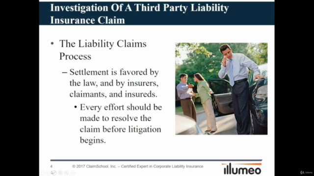 Investigation of a Third Party Liability Insurance Claim – Screenshot 1