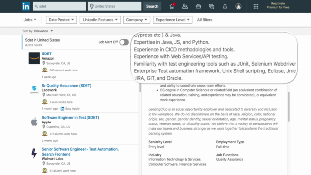 SDET Training: Selenium WebDriver, Java Project & Code Tests - Screenshot_01